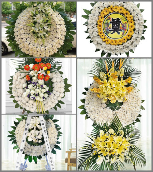 山西长治襄垣县虒亭镇种家岭村花圈速递
